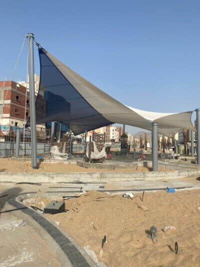 مظلات اشرعه تركيب مظلة شراع في جده 2