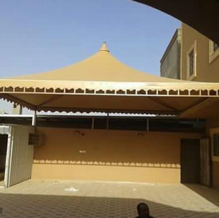 تركيب وتفصيل مظلات حدائق قماش للمازل في جده