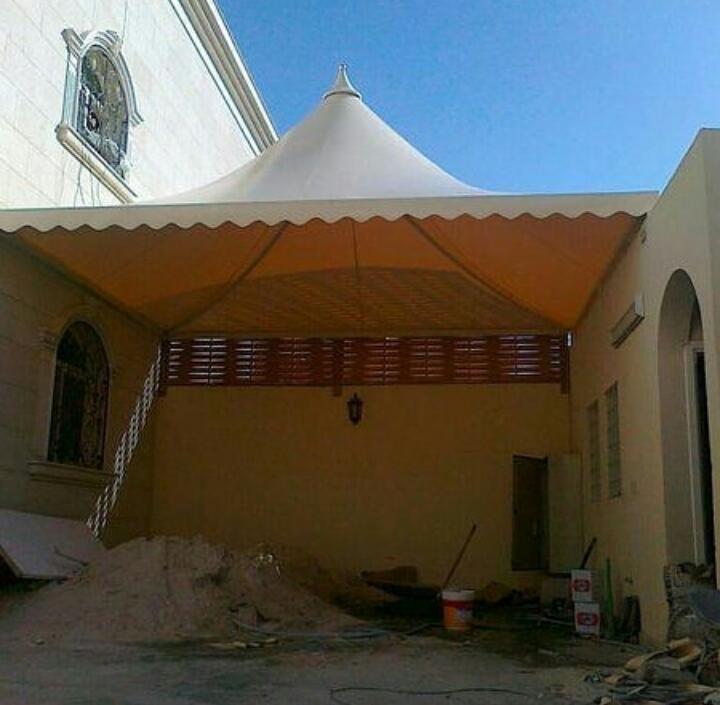 تركيب وتفصيل مظلات حدائق قماش للمازل في جده 12 مظلات حدائق 109