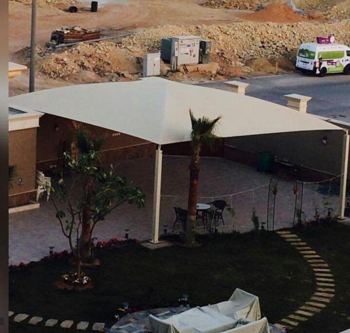 تركيب وتفصيل مظلات حدائق قماش للمازل في جده 17 مظلات حدائق 172