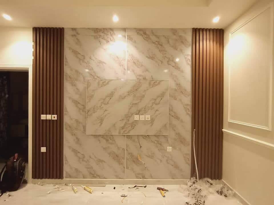 معلم تركيب الواح ديكور بديل الرخام في جده 25 ديكورات بديل الخشب 38404620 